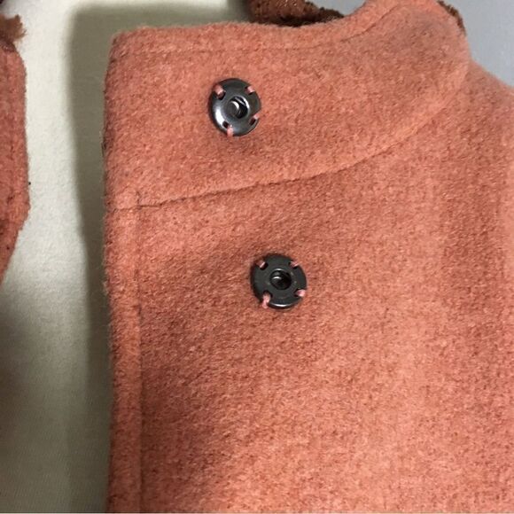 Cunkouyiyi Soft Orange Brick Coat Size M - Picture 15 of 16